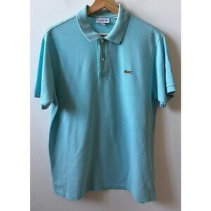 Lacoste men's light blue polo men size M
